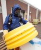 Some suits on the market offer certification to both standards. This means a suit for use in situations that do not require a Level A suit, one that also provides liquid splash and gas chemical protection. (Saint-Gobain Performance Plastics photo)